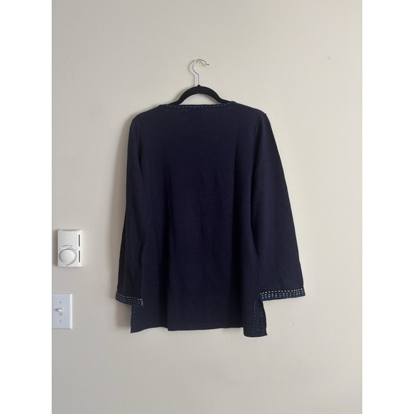 Storybook Knits Small Sweater‎ Tunic Sweater Dragonfly Embroidered Blue Y2K - Picture 8 of 8